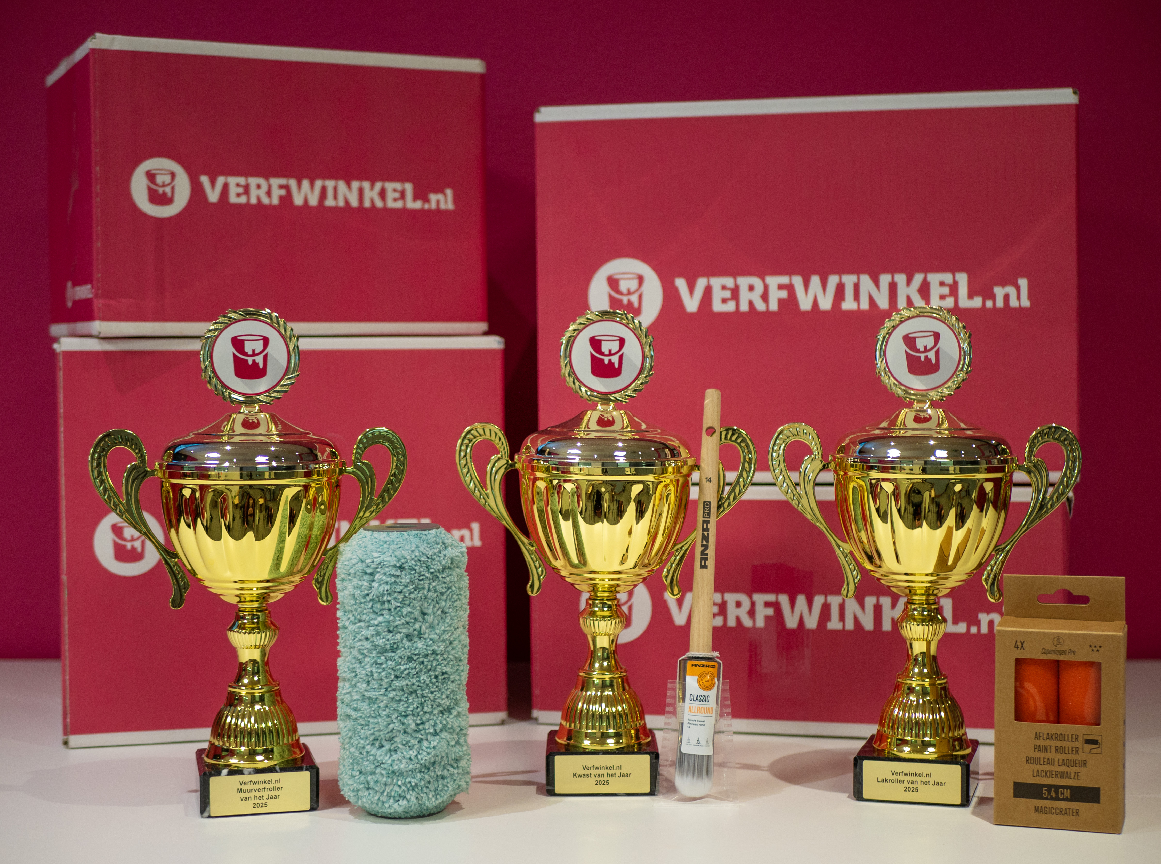Winnaars Verfwinkel.nl Kwast en Rollers van het Jaar 2025